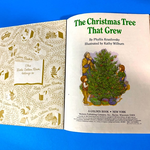 THE CHRISTMAS TREE THAT GREW VTG 80’s A LITTLE GOLDEN BOOK CHRISTMAS STORY - Picture 4 of 11